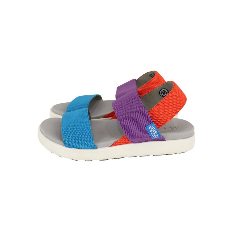 Keen Women's Elle Backstrap Sandal Multicolor Red Clay Purple Blue Size 6.5